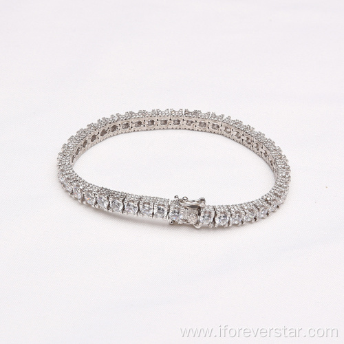 gold color jewelry cubic zirconia tennis bracelet women